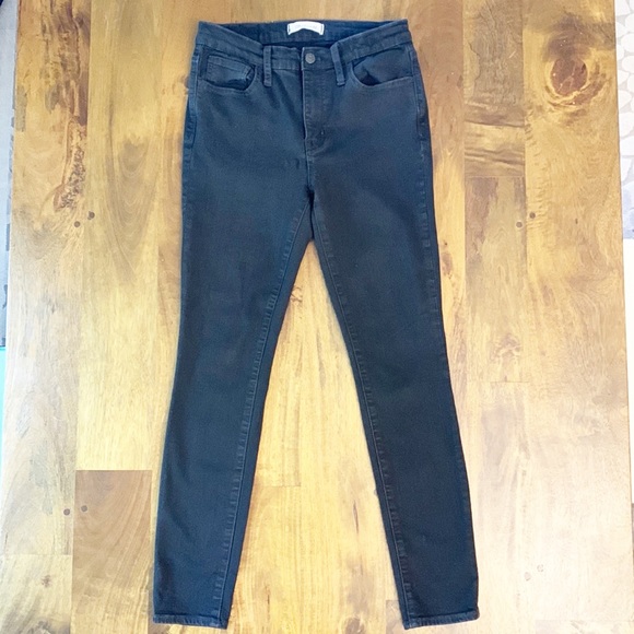 Madewell 9" Mid/High-Rise Roadtripper Black Skinny Jeans - Picture 4 of 12